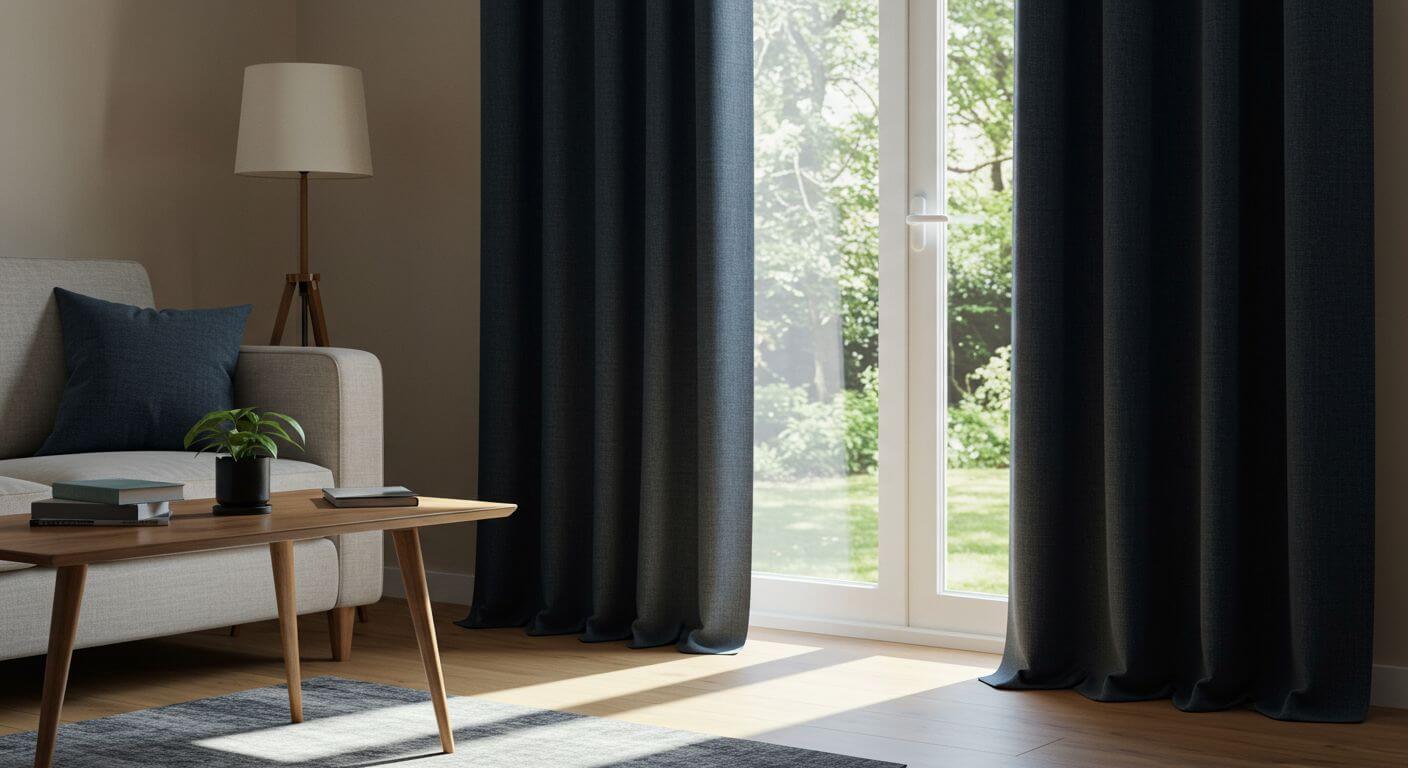 Czy zasłony powinny leżeć na podłodze?