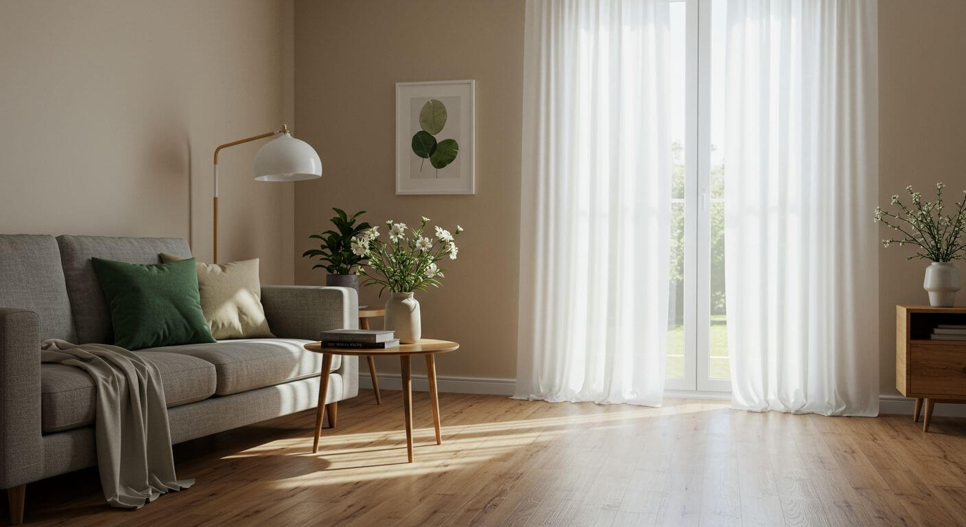 jak dobrać zasłony do koloru ścian