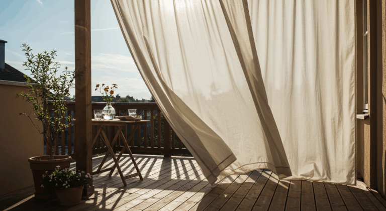 Jak zamontować zasłony na taras?
