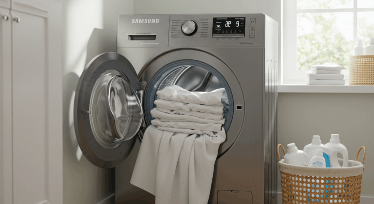 Jaki program do prania firanek w pralce Samsung?