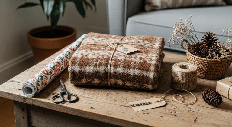 Jak zapakować koc na prezent?