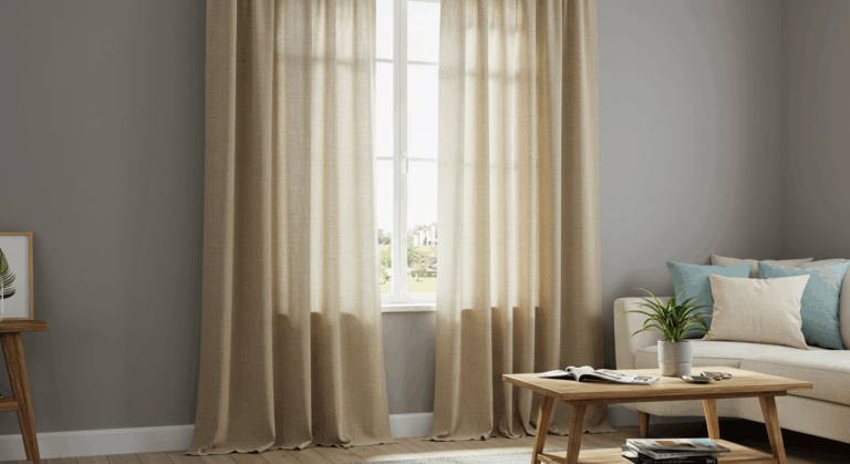 Jakie zasłony do szarej ściany?