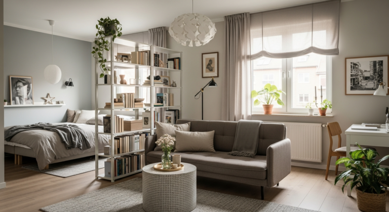 Jak urządzić pokój dzienny z sypialnią 20m2