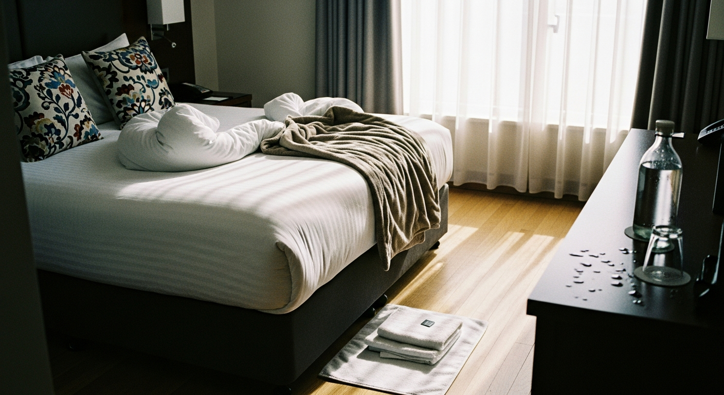 Jak zostawić pościel w hotelu