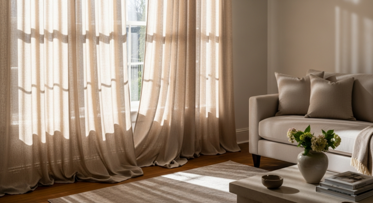 Jakie zasłony do kaszmirowych mebli?